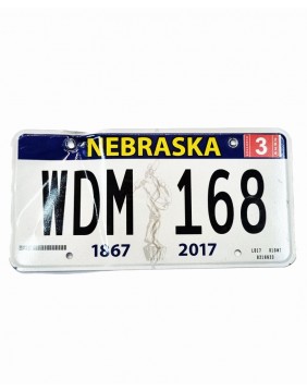 License Plate Nebraska WDM168