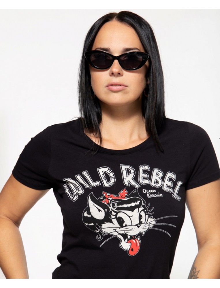 Queen Kerosin Wild Rebel T-Shirt Main