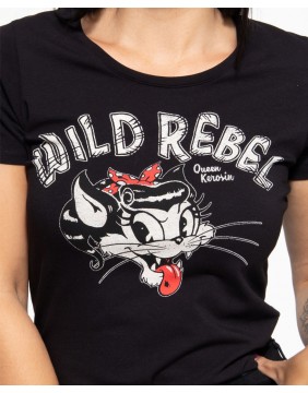 Queen Kerosin Wild Rebel T-Shirt Detail