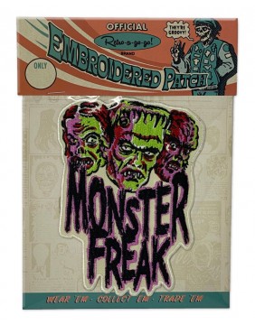 Parche Monster Freak, marca Retro-a-go-go, empaquetado