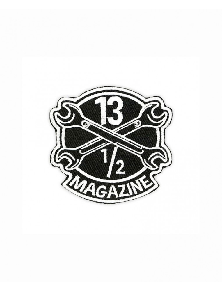 Biker 13 1/2 Magazine Logo Patch