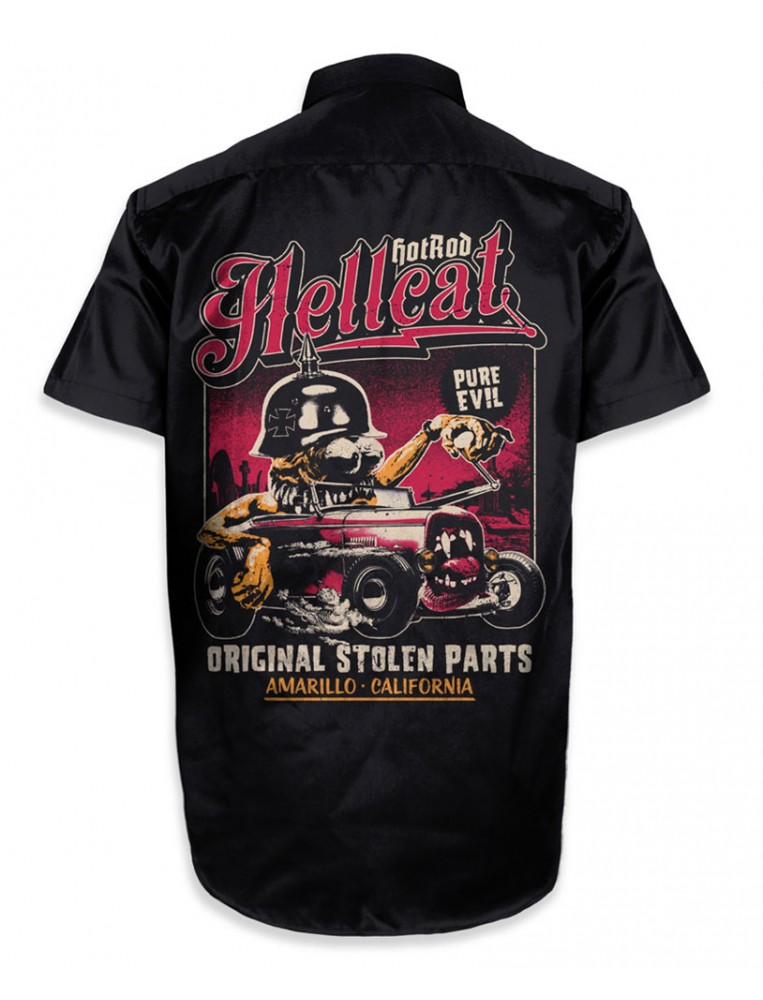 Camisa Hotrod Hellcat, Original Stolen Parts, vista trasera