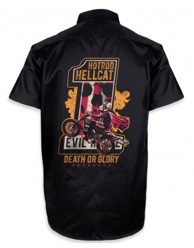 Camisa Death or Glory para hombre, marca Hotrod Hellcat, espalda