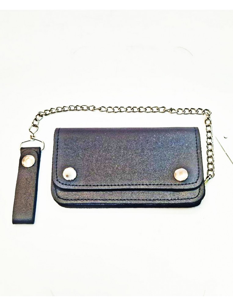 Billetera Piel Biker Mediana, frontal